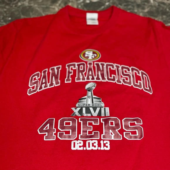 San Francisco 49ers Super Bowl XLVII shirt Size Medium - Picture 3 of 6